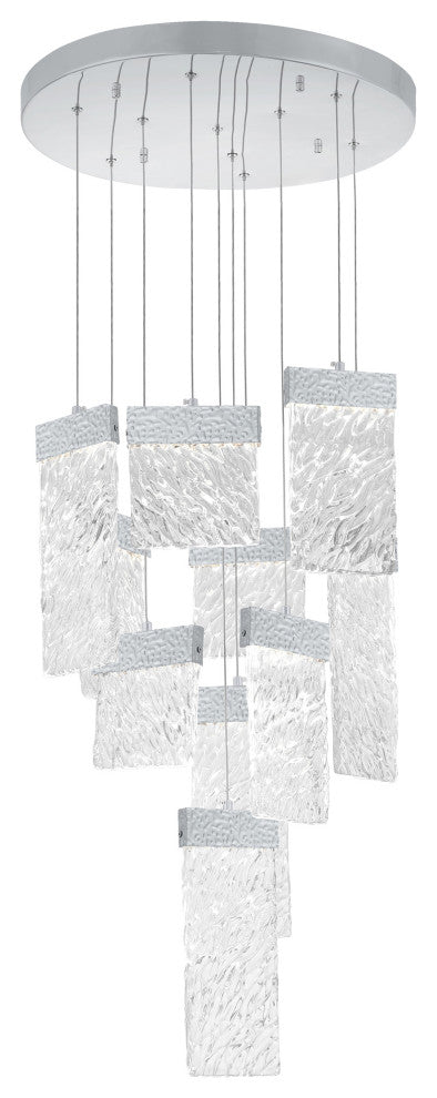 Carolina LED Chandelier With Pewter Finish