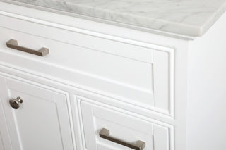 Amber Single Bathroom Vanity, Blue, White, 32"