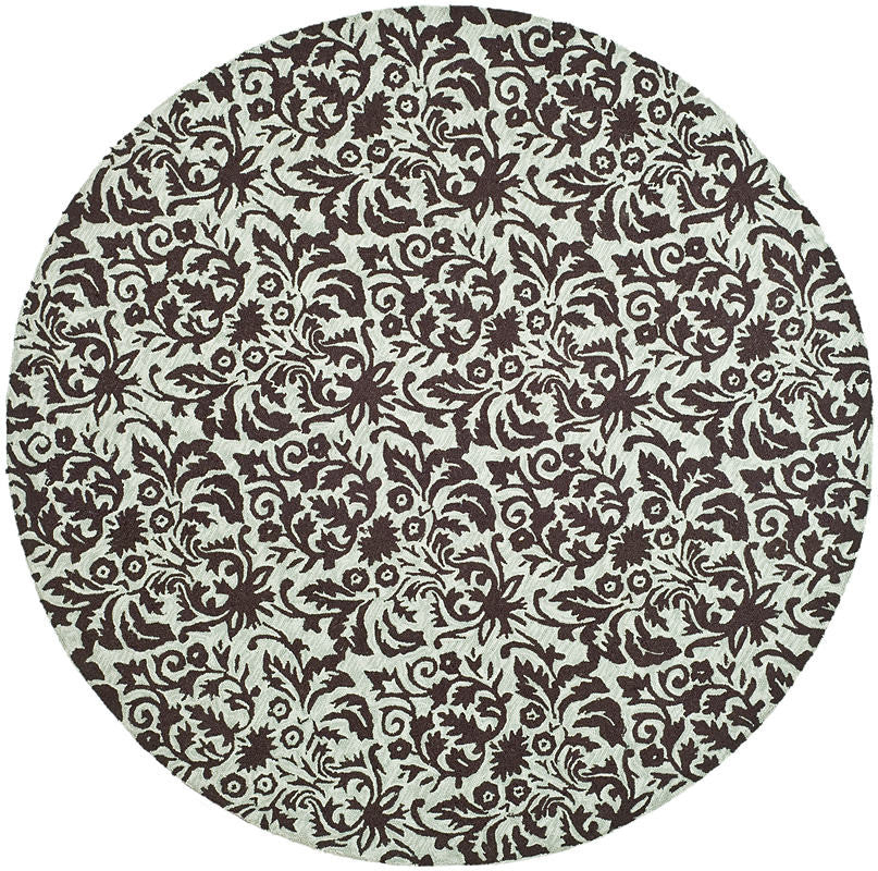 Safavieh Chelsea hk368c Damask Rug, Sage/Chocolate, 2'6"x8'0" Runner