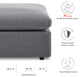 Commix Sunbrella Outdoor Patio Ottoman Gray