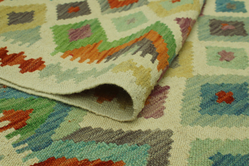 Sangat Kilim Ferdows Ivory Rug
