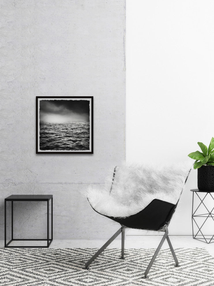 "Ocean Storm" Framed Painting Print, 18x18