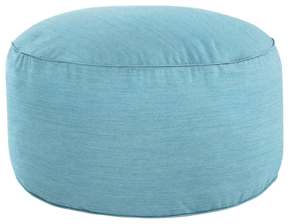 Mozaic Home Cast Horizon Indoor/Outdoor Round Bean Pouf 30x30x15"