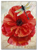 Color Bakery 'Le Pavot Dragonfly' Canvas Art, 14x19