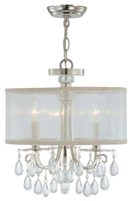 Crystorama Hampton 3-Light Mini Chandelier