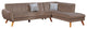 Benzara BM286295 Sectional Sofa Set, Chaise Lounger, Tufted Velvet, Brown