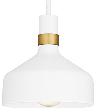 Quoizel QPP6804 Arbor 10"W Mini Pendant - Matte White