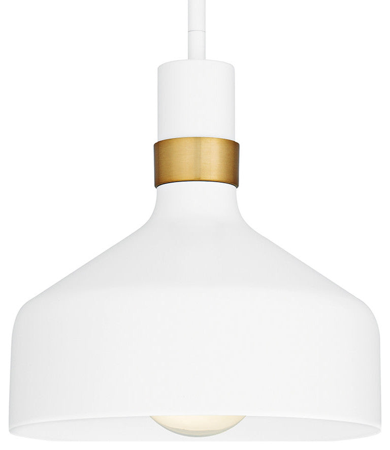 Quoizel QPP6804 Arbor 10"W Mini Pendant - Matte White