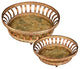 Sterling Industries Multi Set of 2 Round Appaloosa Trays