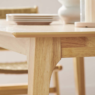 Juxtapose 63" Rectangle Dining Table, Oak Oak