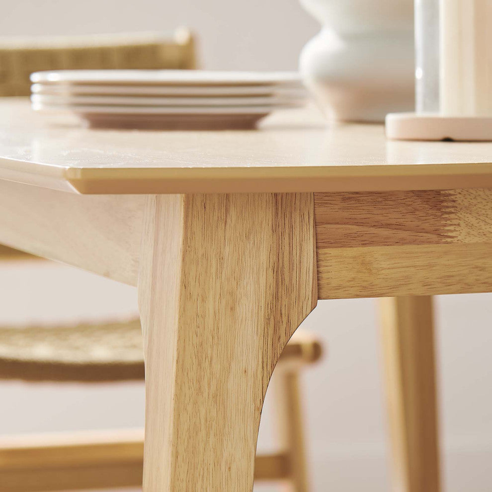 Juxtapose 63" Rectangle Dining Table, Oak Oak