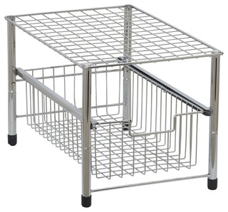 Single Basket Sliding Cabinet Organizer
