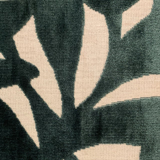 Plutus Green Palm Floral Luxury Throw Pillow, 24"x24"