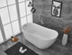 Chanel 70" Soaking Single Slipper Bathtub, Glossy White