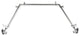 Florence 13/16" Bay Window Curtain Rod, Satin Nickel