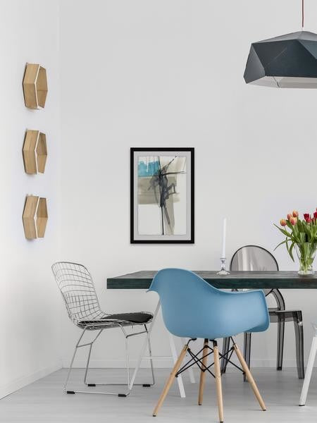 "Kinetic Grid I" Framed Painting Print, 30"x45"