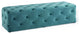 Anthem 60" Tufted Button Entryway Performance Velvet Bench Sea Blue