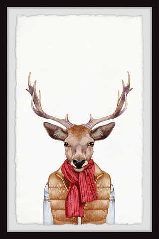 "I Am Buck II" Framed Painting Print, 20x30