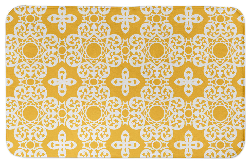 Yellow Tile 34x21 Bath Mat