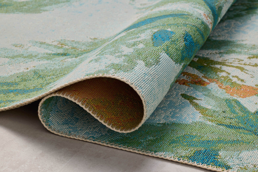 Loloi Botanical Sky / Green 7'-10" x 11'-2" Area Rug