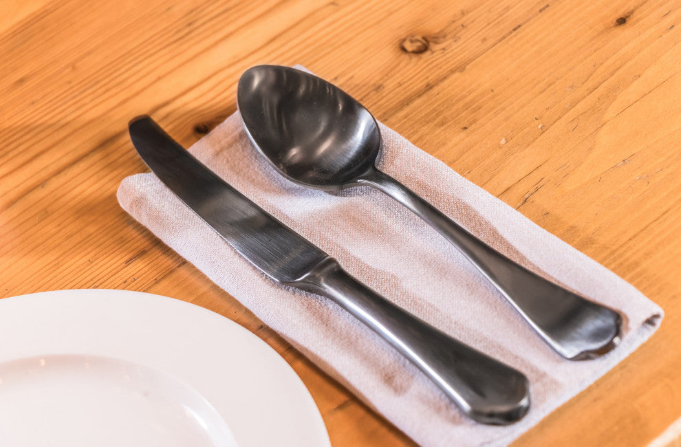 Dolce Vita Serving Set, Pewter Black Gold, 7 Pcs.