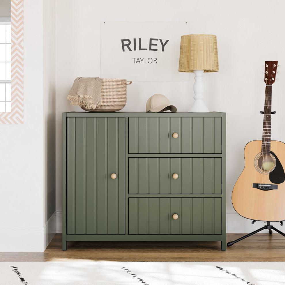 Graco Teddi Drawer Combo Dresser, Olive