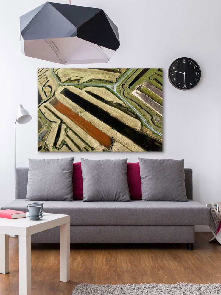 "Green Paths"  Painting Print on Wrapped Canvas