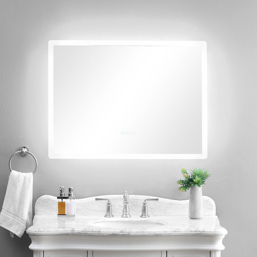 smartLED Illuminated Fog-Free Bathroom Mirror with Bluetooth Speakers and Dimmer