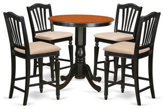 5 Pc Counter Height Set - Kitchen Table And 4 Counter Height Dining Chair