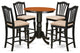 5 Pc Counter Height Set - Kitchen Table And 4 Counter Height Dining Chair