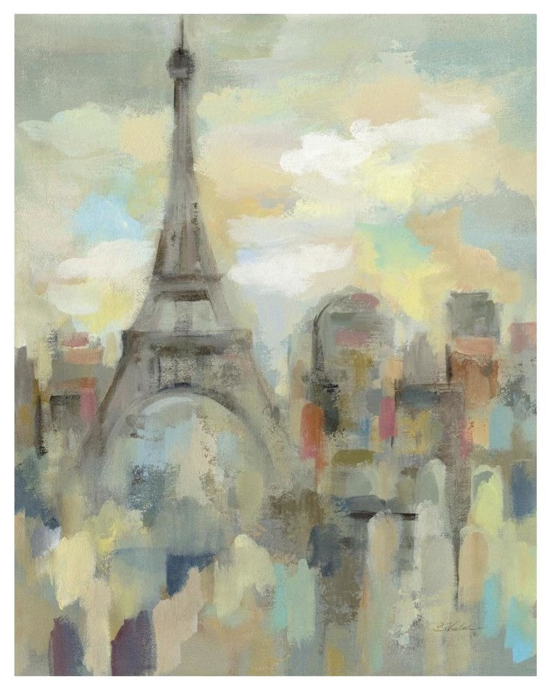 "Paris Impression" Digital Paper Print by Silvia Vassileva, 22"x26"