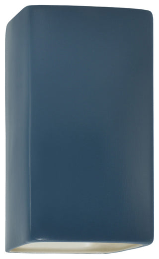 Ambiance Small Rectangle Open Top & Bottom, Outdoor, Wall Sconce, Incandescent, Midnight Sky/Matte White