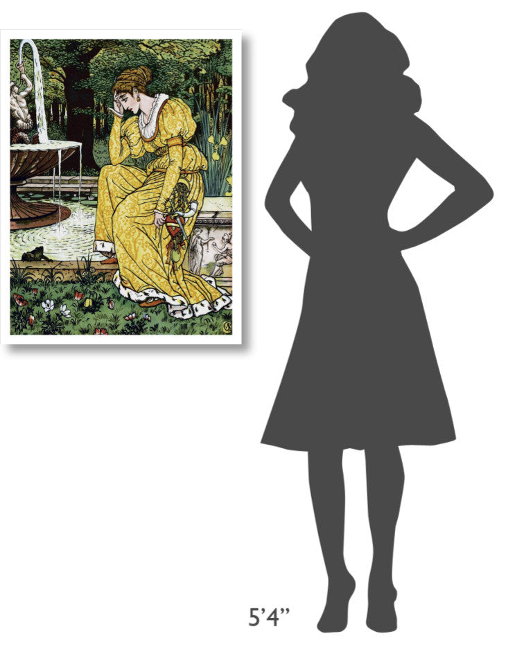 "Frog Prince - In Yellow" Digital Paper Print by Walter Crane, 26"x34"