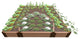 Classic Sienna Walk-In Cathedral 8'x8'x11" Raised Garden Bed, 2" Profile