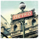 "Paris Metro Letter" Digital Paper Print by Sue Schlabach, 32"x32"