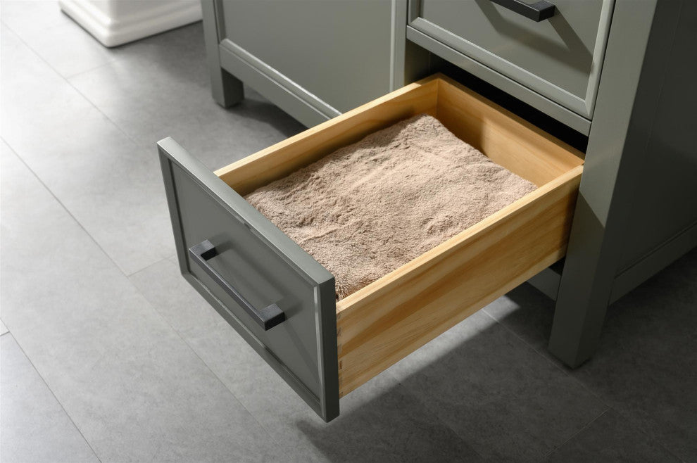 36" Single Sink Vanity Cabinet, Pewter Green