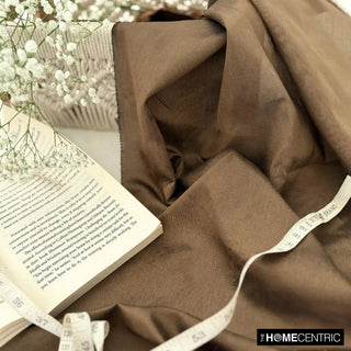 Medium Brown Art Silk Fabric By The Yard, 7 Yards For Curtain, Dress Wholesale