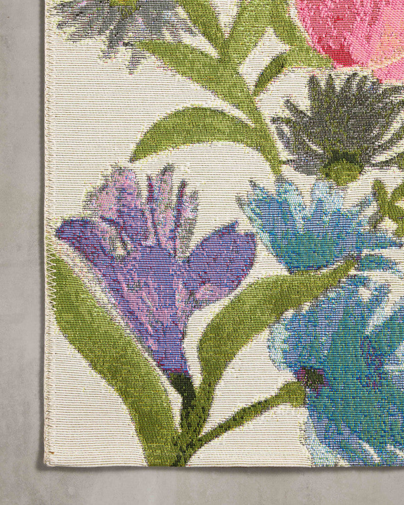 Loloi II Botanical Ivory/Multi 5'3"x7'8" Area Rug