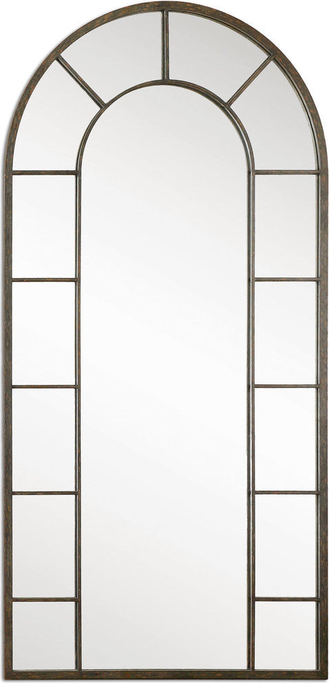 Uttermost Dillingham Black Arch Mirror