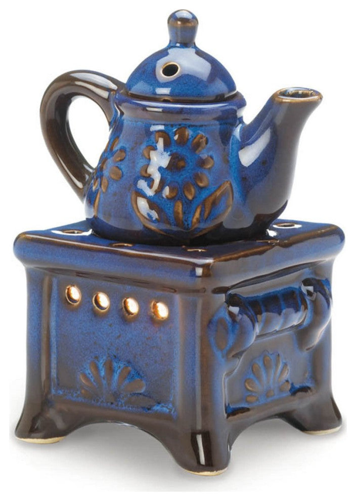 Blue Teapot Stove Oil Warmer