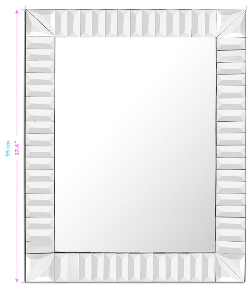 Clear Rectangle Accent Glass Mirror