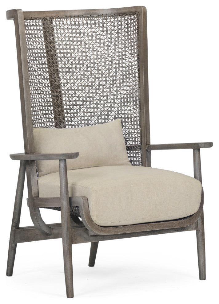 Wingman Cane Accent Chair