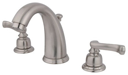 Kingston Brass Widespread Bathroom Faucet With Retail Pop-Up, Brushed Nickel