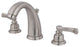 Kingston Brass Widespread Bathroom Faucet With Retail Pop-Up, Brushed Nickel