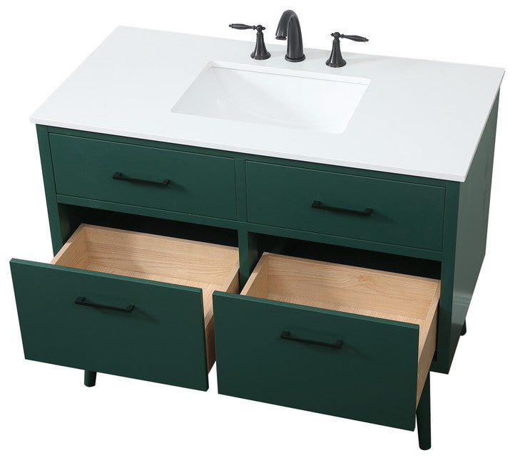 Home Living 42" Bathroom Vanity, Green