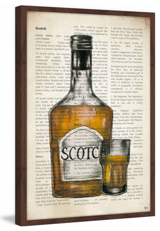 "Scotch History" Framed Painting Print, 20"x30"
