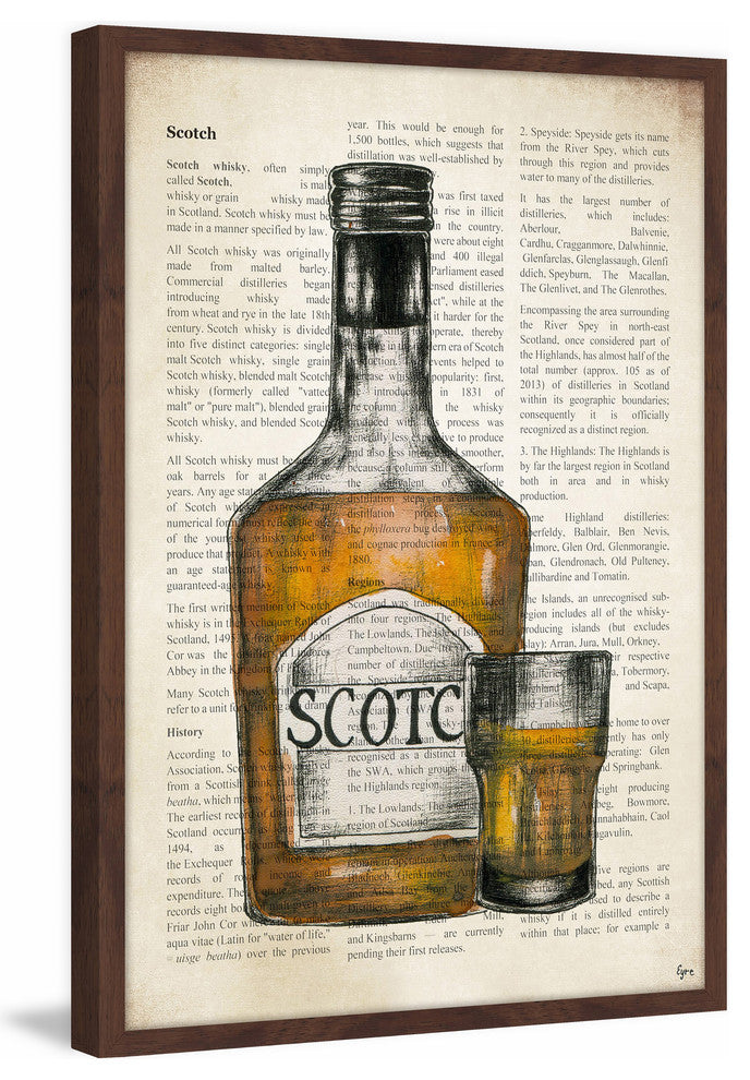 "Scotch History" Framed Painting Print, 20"x30"
