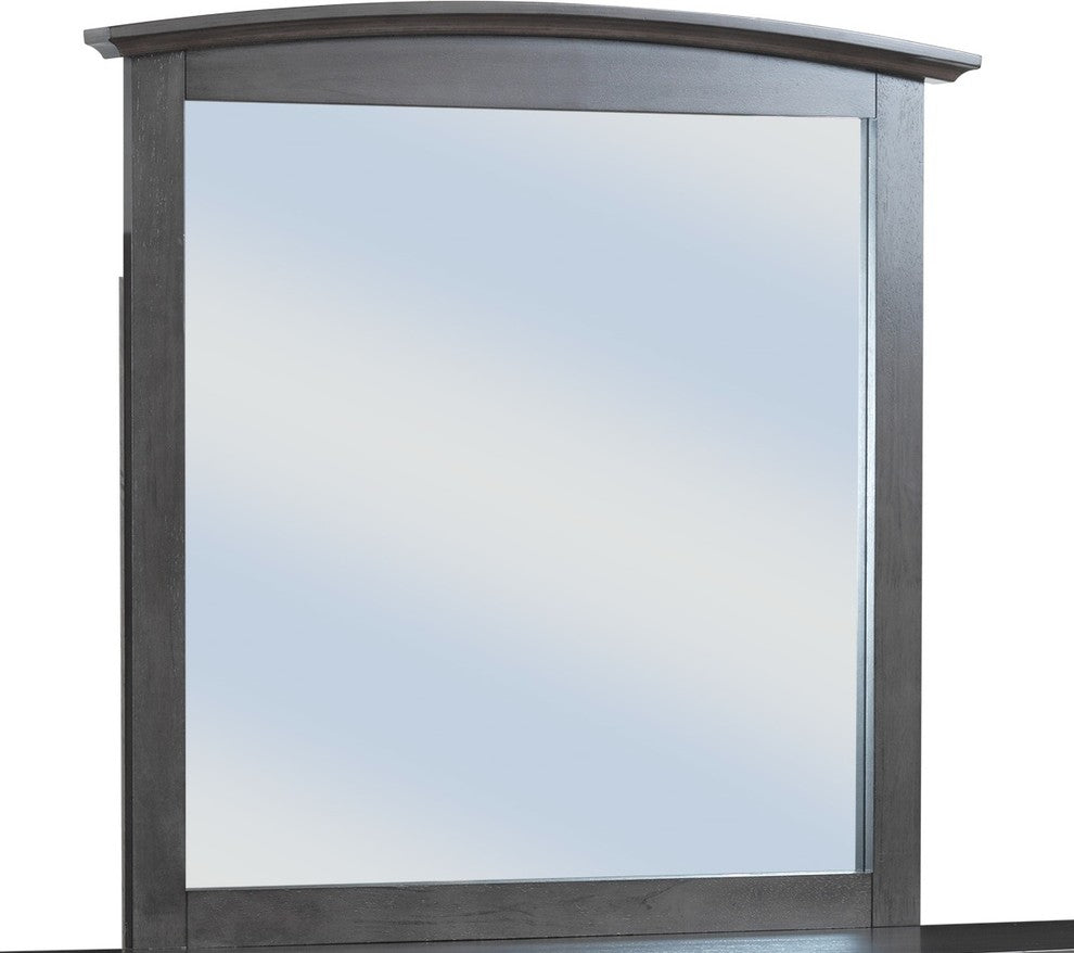 Cambria Arched Mirror, Gray