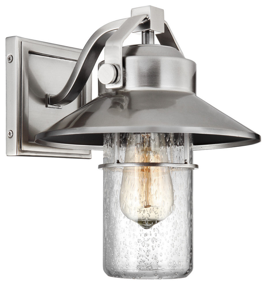 Boynton 1-Light Lantern, Painted Brushed Steel