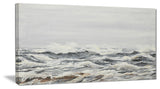 "Gray Sea Waves" Canvas Print